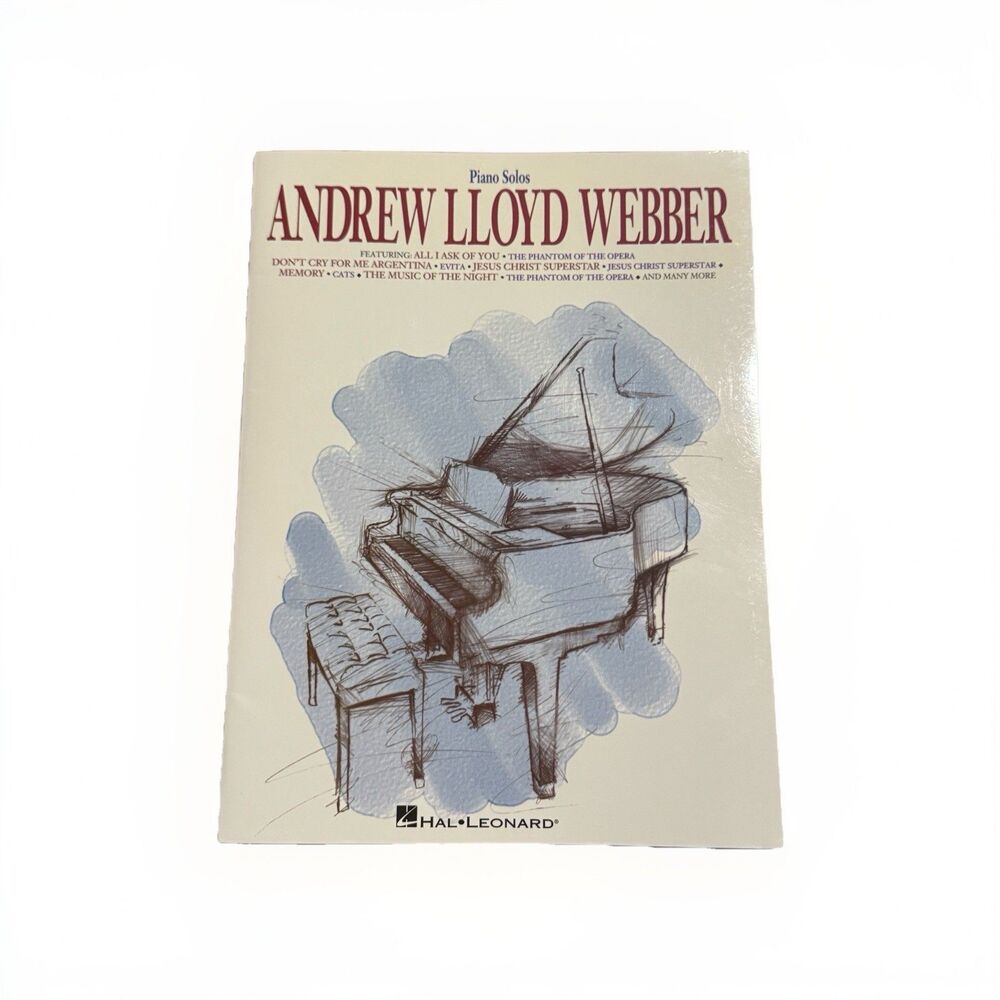 Hal Leonard Piano Solos Andrew Lloyd Webber Songbook Music Phantom Cats Evita